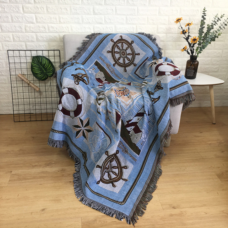 Aliexpress Submarine Tapestry Decorative Blanket, Leisure Cotton Line Blanket