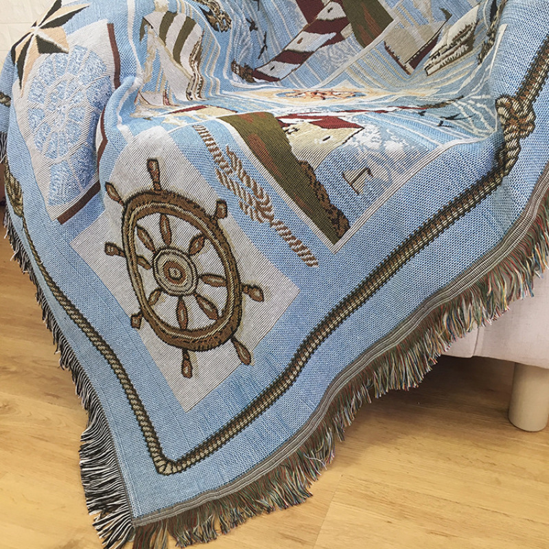 Aliexpress Submarine Tapestry Decorative Blanket, Leisure Cotton Line Blanket