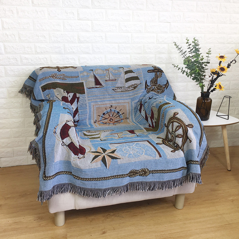 Aliexpress Submarine Tapestry Decorative Blanket, Leisure Cotton Line Blanket