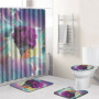 African American Products Sell Black Girl Magic 3D Shower Curtain Set, High Quality Africa Bath Shower Curtain Set/