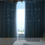 Star Laser Cutting Hollow Cut Out Shaped Polyester Blackout Living Room Curtain,Luxury Beautiful Window Curtain Blackout Piece /