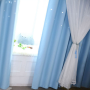Star Laser Cutting Hollow Cut Out Shaped Polyester Blackout Living Room Curtain,Luxury Beautiful Window Curtain Blackout Piece /