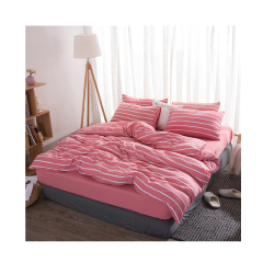 Wholesale Comforter Bedding Set, White And Rose Red Plaid Bedding Sets Home/