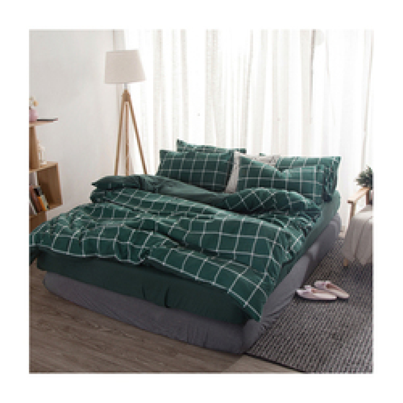 Wholesale Comforter Bedding Set, White And Rose Red Plaid Bedding Sets Home/