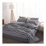 Wholesale Comforter Bedding Set, White And Rose Red Plaid Bedding Sets Home/