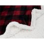 Soft Winter Blanket Christmas Gift, Sherpa Flannel Double Layer Fluffy Blanket#