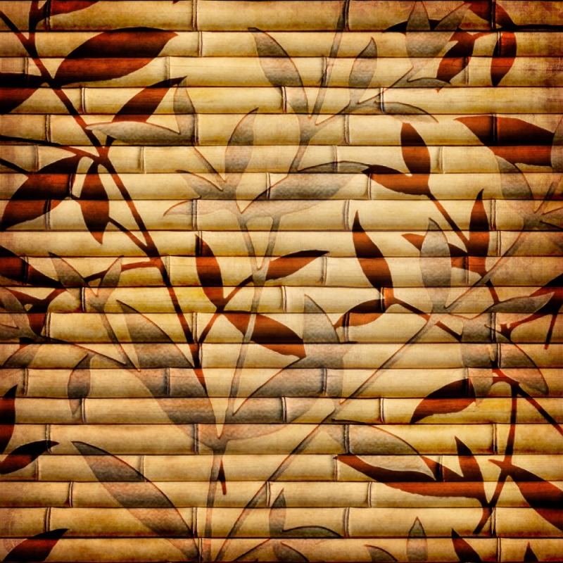 3D Curtain Printing Blackout Polyester Photo Fabric For Room Bedroom Window,Bamboo Pattern Classic Home Decor/