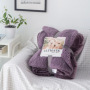 Wholesale Thick Double-layer Flannel Solid Throw Blanket, European Sherpa Blanket/