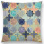 Moroccan Lattice Mosaic Hexagon Stars Flowers Pretty Cushion Cover Pillow Case,Customis Cushion Cover Pillow/