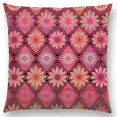 Moroccan Lattice Mosaic Hexagon Stars Flowers Pretty Cushion Cover Pillow Case,Customis Cushion Cover Pillow/