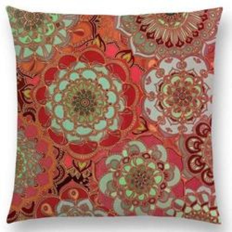 Moroccan Lattice Mosaic Hexagon Stars Flowers Pretty Cushion Cover Pillow Case,Customis Cushion Cover Pillow/