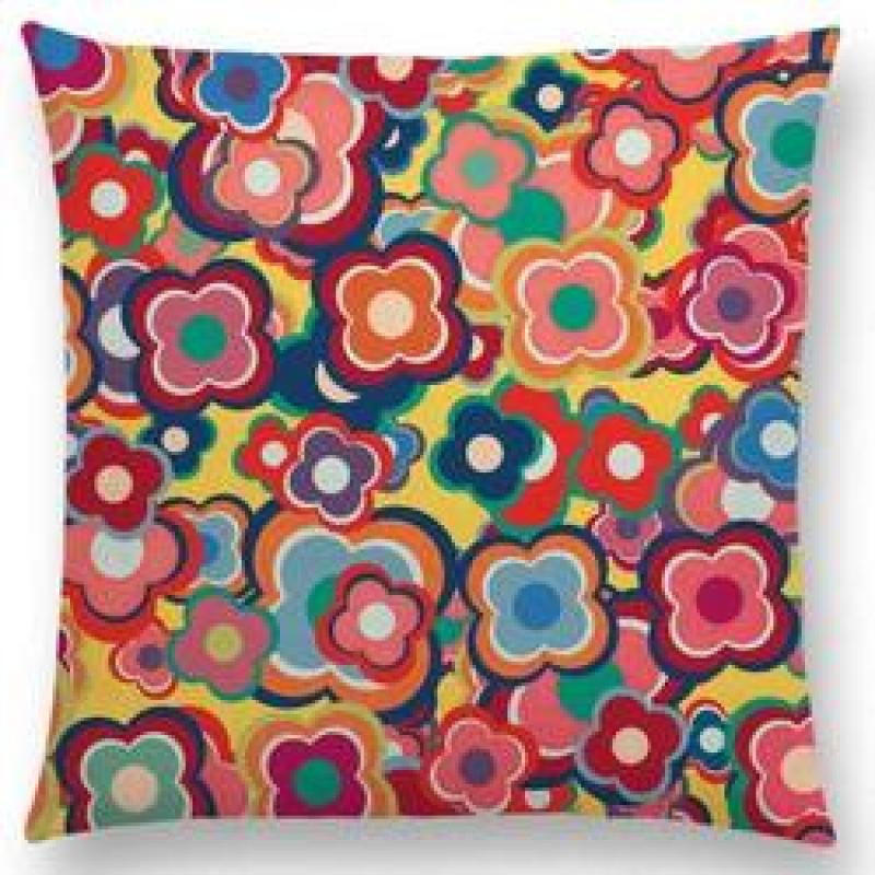 Moroccan Lattice Mosaic Hexagon Stars Flowers Pretty Cushion Cover Pillow Case,Customis Cushion Cover Pillow/