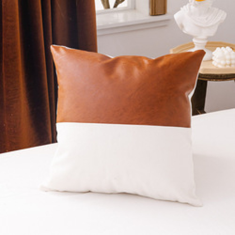 Faux Leather Cushion Cover, Ready Made Homes Pillow leather cushion covers for sofa