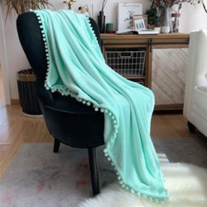 2021 hot products Solid Blankets for Beds Soft Sherpa Blanket ,Flannel Warm Blanket On The Sofa Fleece Blanket#