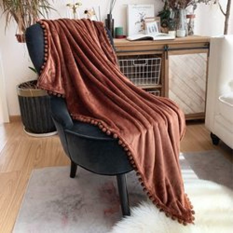 2021 hot products Solid Blankets for Beds Soft Sherpa Blanket ,Flannel Warm Blanket On The Sofa Fleece Blanket#