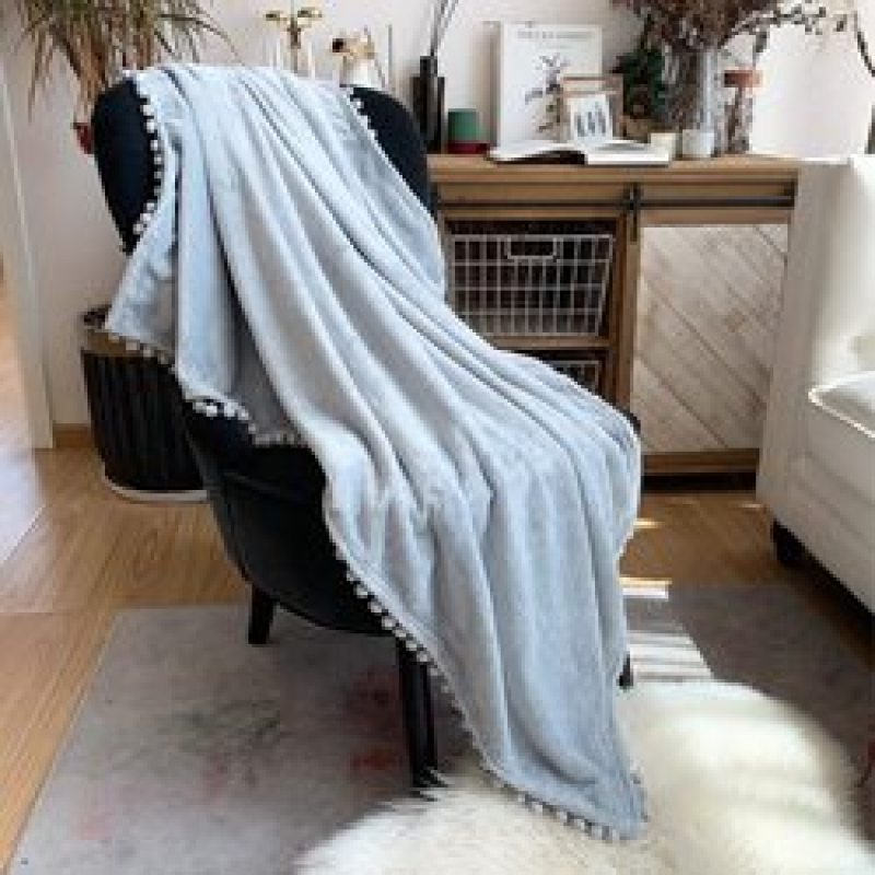2021 hot products Solid Blankets for Beds Soft Sherpa Blanket ,Flannel Warm Blanket On The Sofa Fleece Blanket#