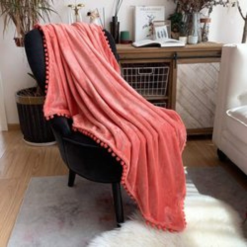 2021 hot products Solid Blankets for Beds Soft Sherpa Blanket ,Flannel Warm Blanket On The Sofa Fleece Blanket#