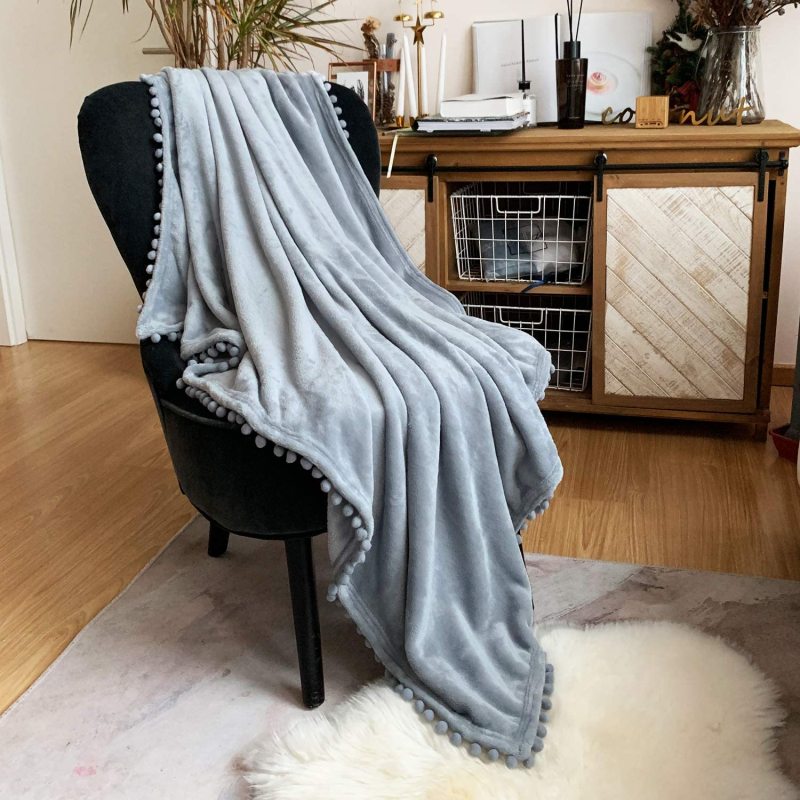 2021 hot products Solid Blankets for Beds Soft Sherpa Blanket ,Flannel Warm Blanket On The Sofa Fleece Blanket#
