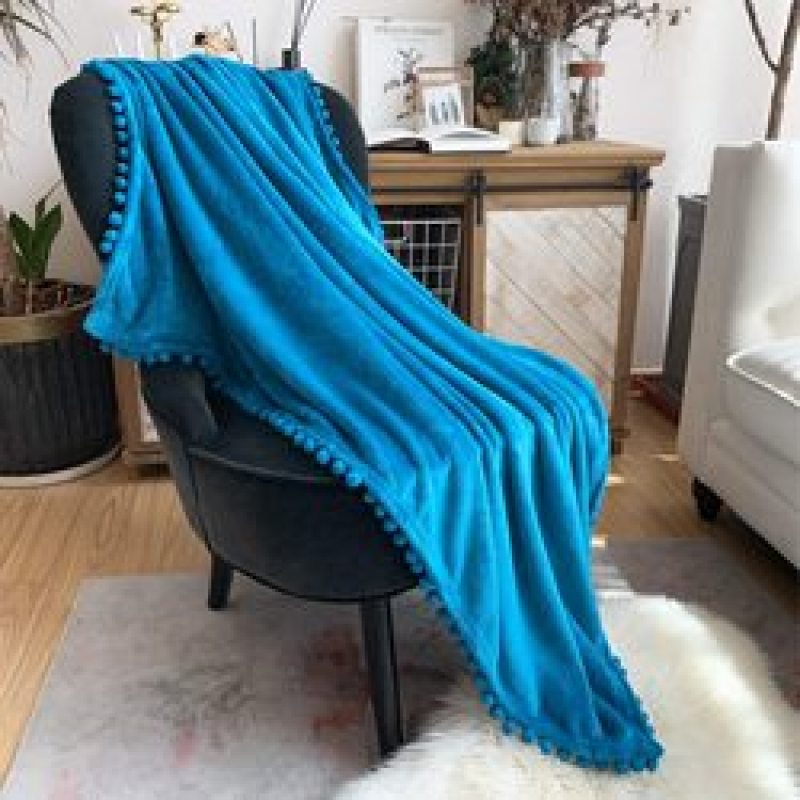 2021 hot products Solid Blankets for Beds Soft Sherpa Blanket ,Flannel Warm Blanket On The Sofa Fleece Blanket#