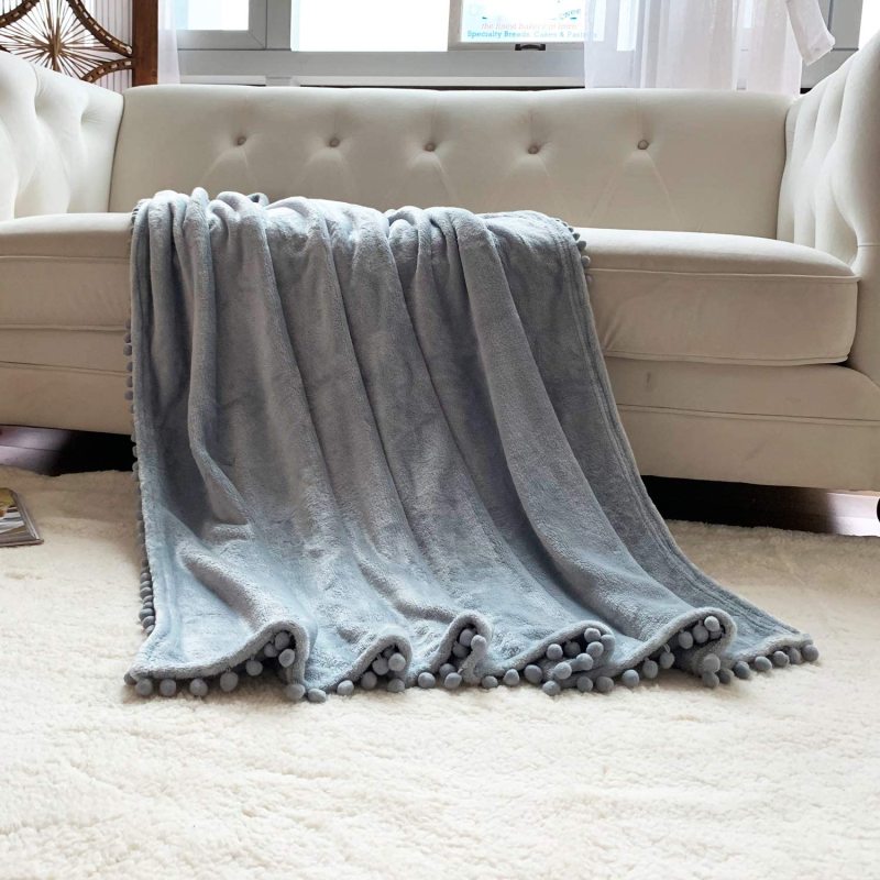 2021 hot products Solid Blankets for Beds Soft Sherpa Blanket ,Flannel Warm Blanket On The Sofa Fleece Blanket#