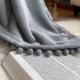 2021 hot products Solid Blankets for Beds Soft Sherpa Blanket ,Flannel Warm Blanket On The Sofa Fleece Blanket#