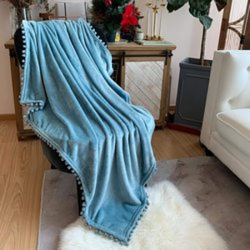 2021 hot products Solid Blankets for Beds Soft Sherpa Blanket ,Flannel Warm Blanket On The Sofa Fleece Blanket#