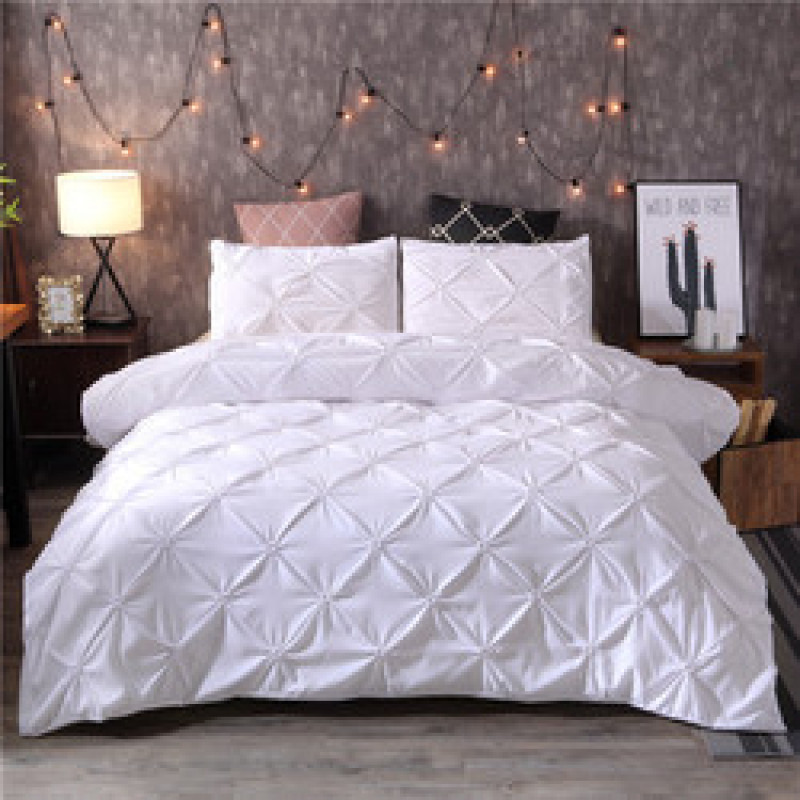 Wholesale Bed Bedding Set, Custom Solid Color Bedding Sheet Set/
