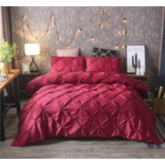 Wholesale Bed Bedding Set, Custom Solid Color Bedding Sheet Set/