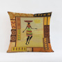 Custom Sofa Waterproof Fabric Outdoor Cushion Cover, African Women Pillows/