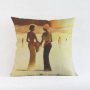 Custom Sofa Waterproof Fabric Outdoor Cushion Cover, African Women Pillows/