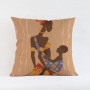 Custom Sofa Waterproof Fabric Outdoor Cushion Cover, African Women Pillows/