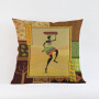 Custom Sofa Waterproof Fabric Outdoor Cushion Cover, African Women Pillows/