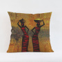 Custom Sofa Waterproof Fabric Outdoor Cushion Cover, African Women Pillows/