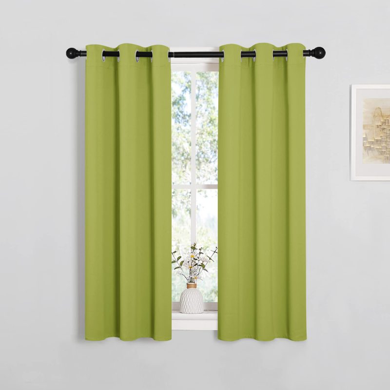 Hot sell 63 x37 blackout curtains curtain window fabric blackout blackout curtain fabric rolls Pure color simplicity drape