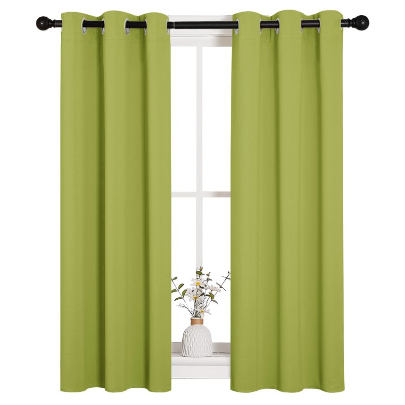 Hot sell 63 x37 blackout curtains curtain window fabric blackout blackout curtain fabric rolls Pure color simplicity drape