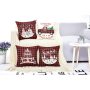 New Year 2022 Decor Linen Christmas Pillowcase Merry Christmas Decorations for Home Pillowcases/