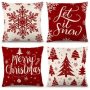New Year 2022 Decor Linen Christmas Pillowcase Merry Christmas Decorations for Home Pillowcases/