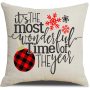 New Year 2022 Decor Linen Christmas Pillowcase Merry Christmas Decorations for Home Pillowcases/