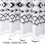 Printing Waffle Weave Shower Curtains,  OEM Factory Wholesale Shower Curtains with Tassel$