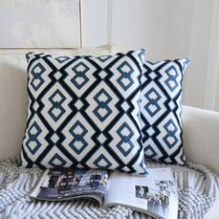 Rotating Pattern Chinese Classical Embroidery Home Pillow Fashion Sofa Car Pillow, 2019 New Chinese Blue And White Porcelain /