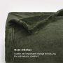 olive-green Cashmere Throw Blankets Super Soft Thicken Flannel Fleece Bed Linens Velvet Sheet King Blankets On sofa