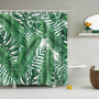 Customized size polyester Mildew-Proof Shower Curtain  Retro Door Spring Garden Wall Decor Cloth Bathroom Waterproof Curtains