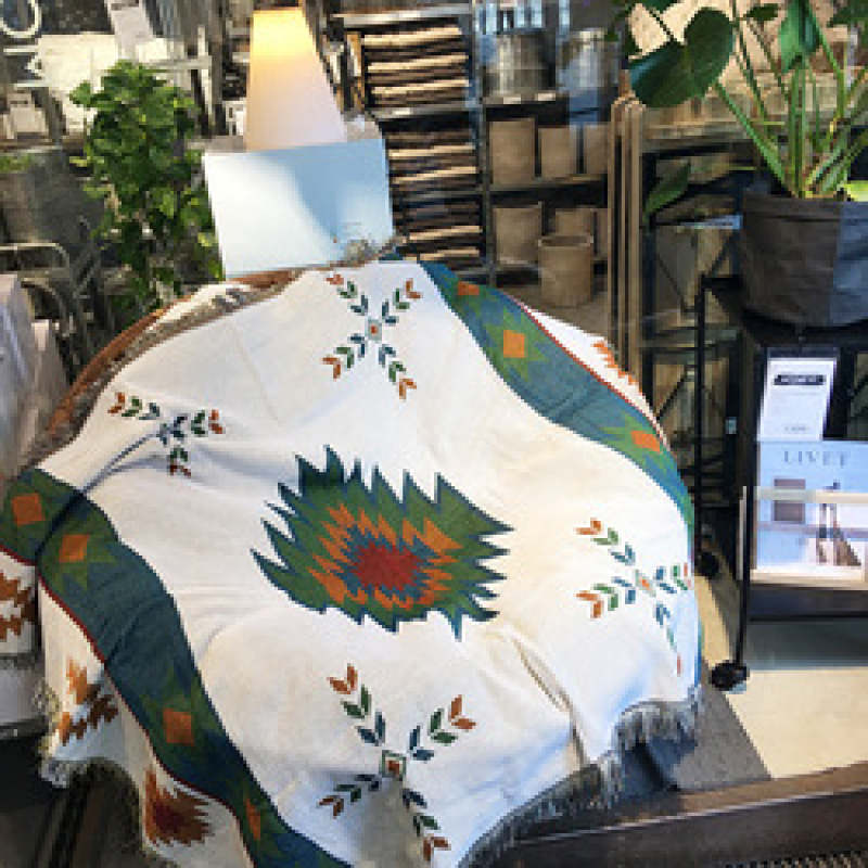 Tribal Blanket Tapestry Throws Cotton, Geometric Blanket Foreign Trade/