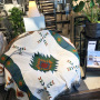 Tribal Blanket Tapestry Throws Cotton, Geometric Blanket Foreign Trade/