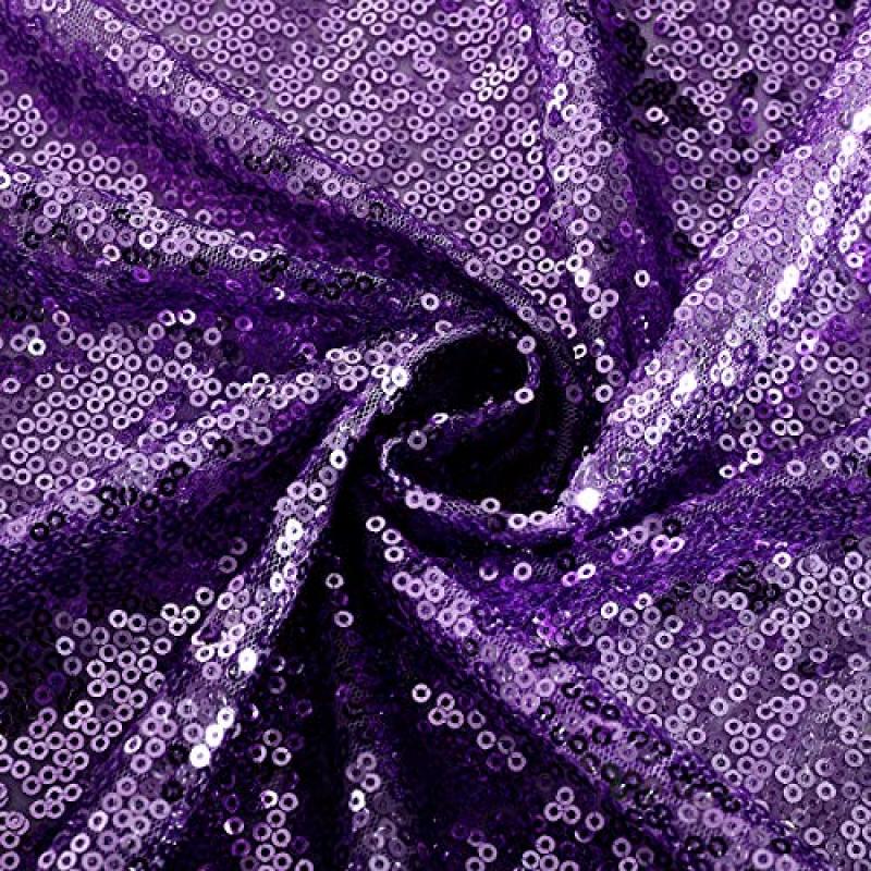 High Quality Unique Design Beautiful birthday 36 inch Decorative Rectangle large palette sequin tablecloth For Wedding Party