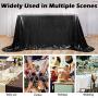 High Quality Unique Design Beautiful birthday 36 inch Decorative Rectangle large palette sequin tablecloth For Wedding Party