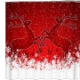 drop shipping Merry Christmas Fabric Shower Curtain with 12 Hooks Santa Claus Bathroom Curtains #