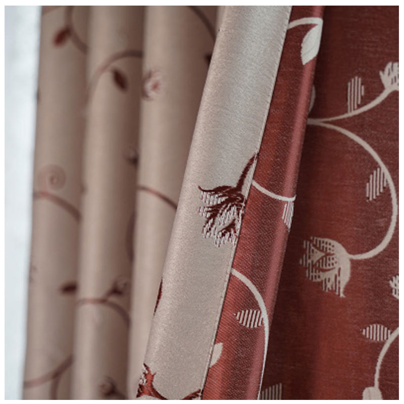 100% Polyester Luxury Jacquard Super Soft Curtain With Grommets