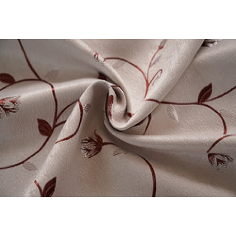 100% Polyester Luxury Jacquard Super Soft Curtain With Grommets