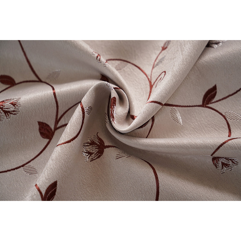 100% Polyester Luxury Jacquard Super Soft Curtain With Grommets